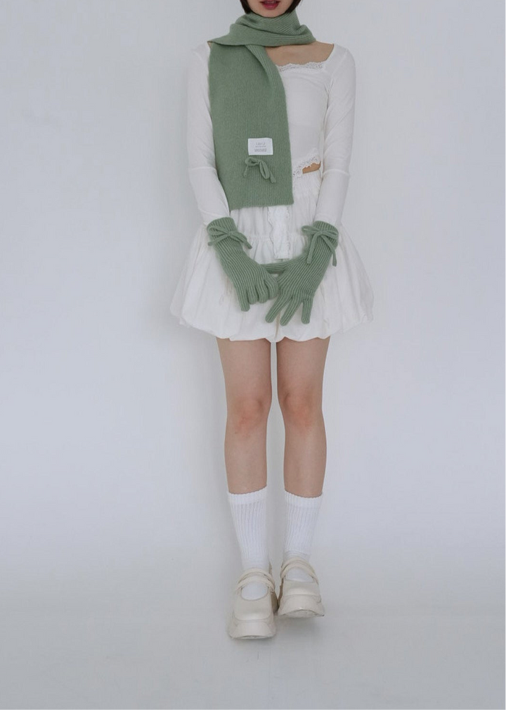 【8月26日発送予定】ribbon knit 3piece set