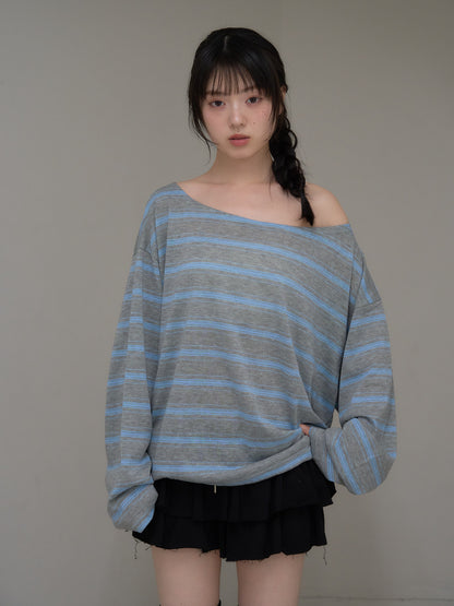 long sleeve border tee