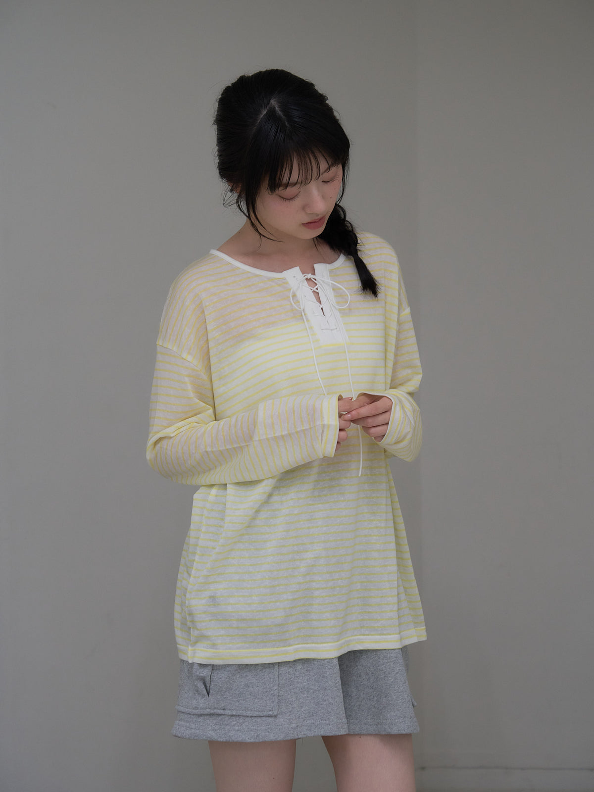 french border long sleeve knit