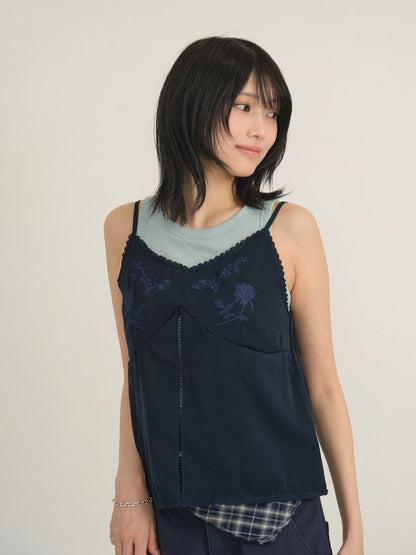 embroidery cami top