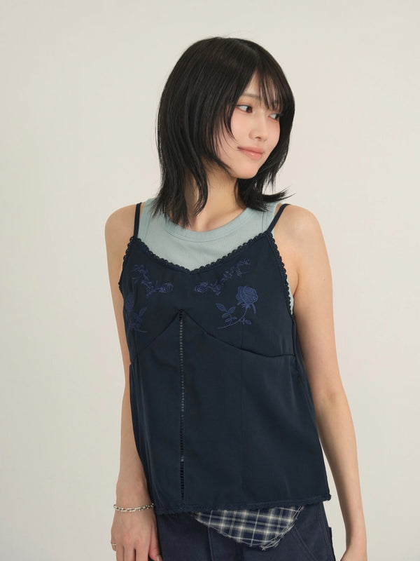 embroidery cami top
