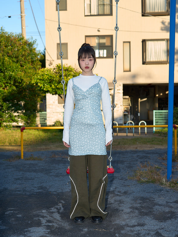 小花柄 キャミワンピース カジュアルガーリー レディース Uenui