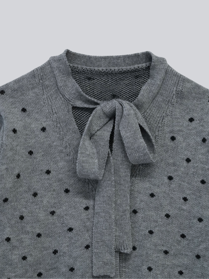 dot ribbon cardigan