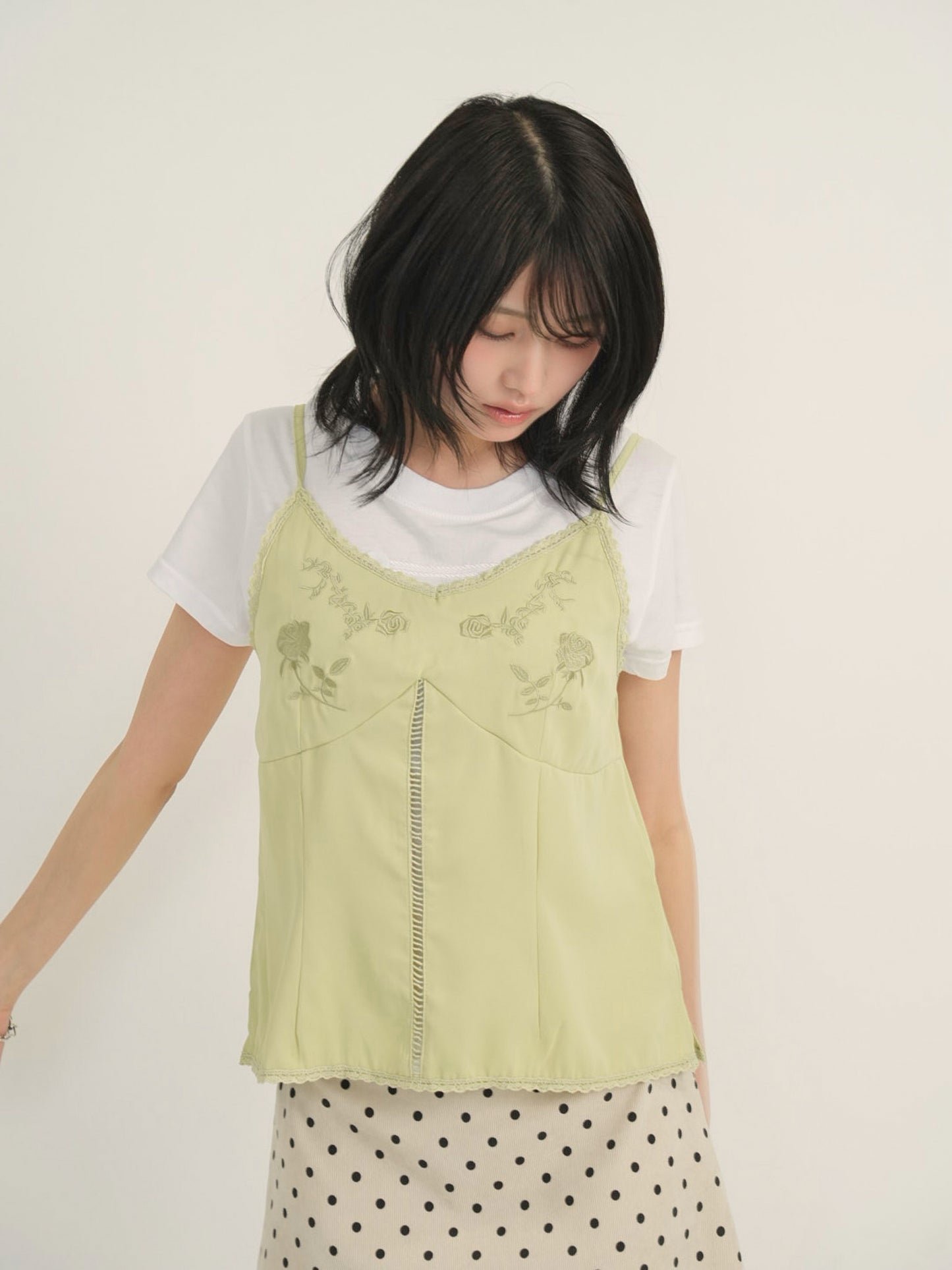 embroidery cami top