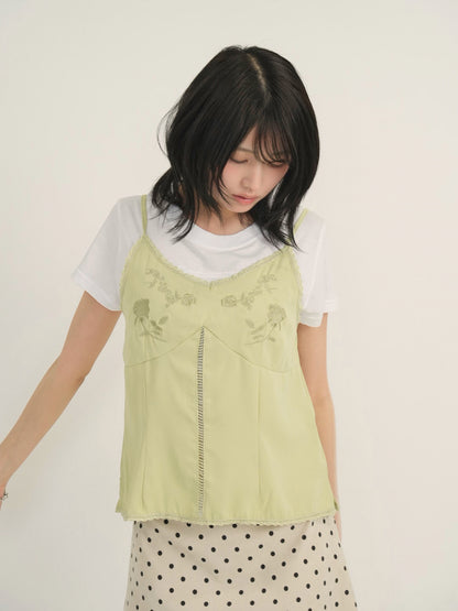 embroidery cami top