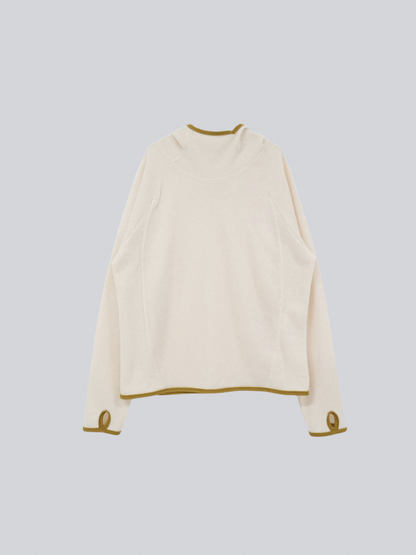 contrast trim ribbed foodie