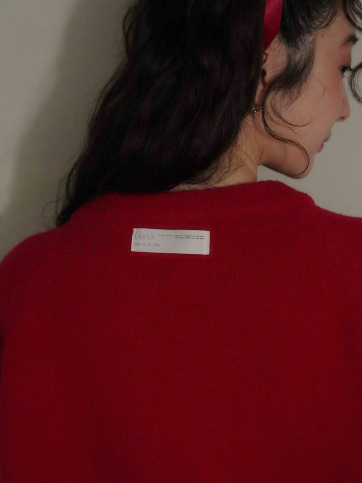 ribbon tie knit cardigan 【 11/6 19:00 発売予定 】