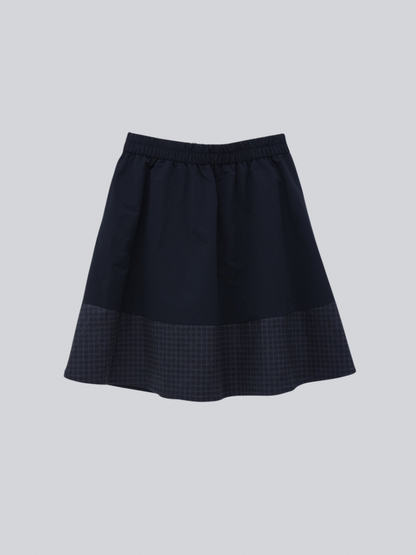 check vest & skirt set