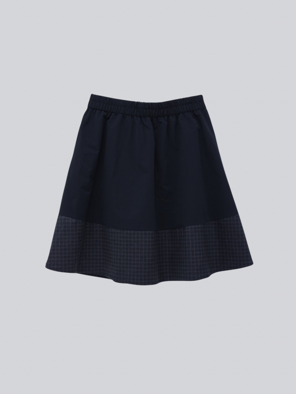 check vest & skirt set