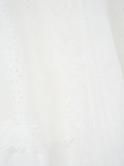 lace tiered long skirt