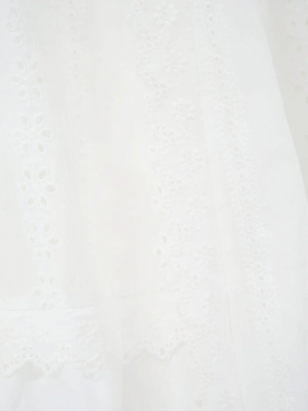 lace tiered long skirt