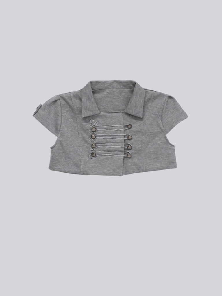 double button short jacket