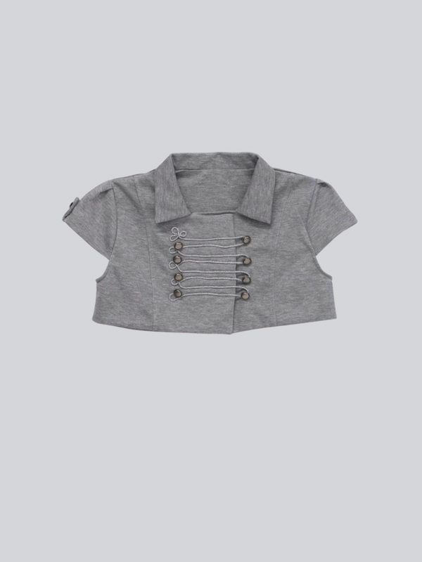 double button short jacket