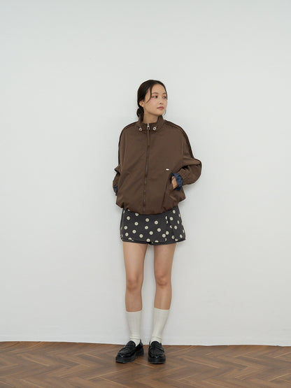 stand collar blouson
