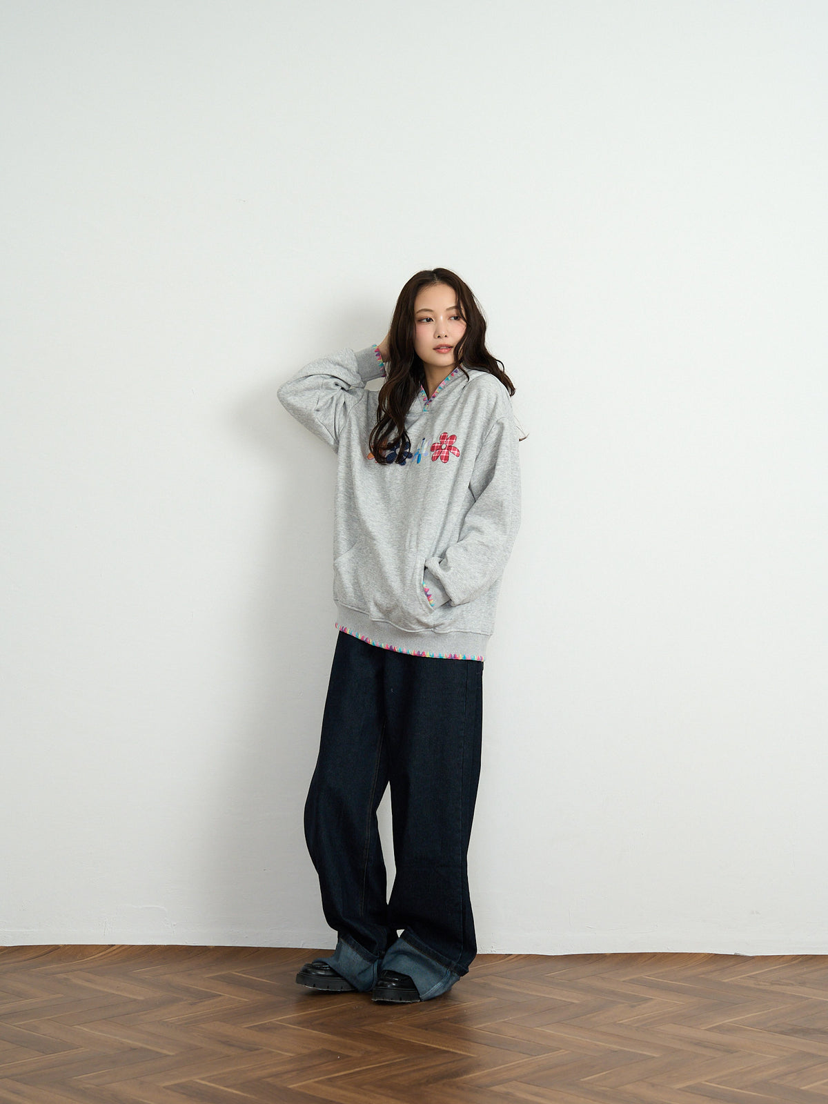 flower patch hoodie