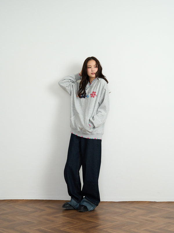 flower patch hoodie