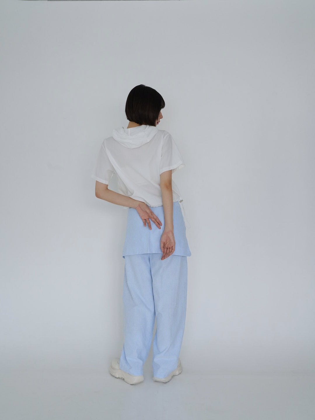 【8月26日発送予定】waist ribbon wide pants