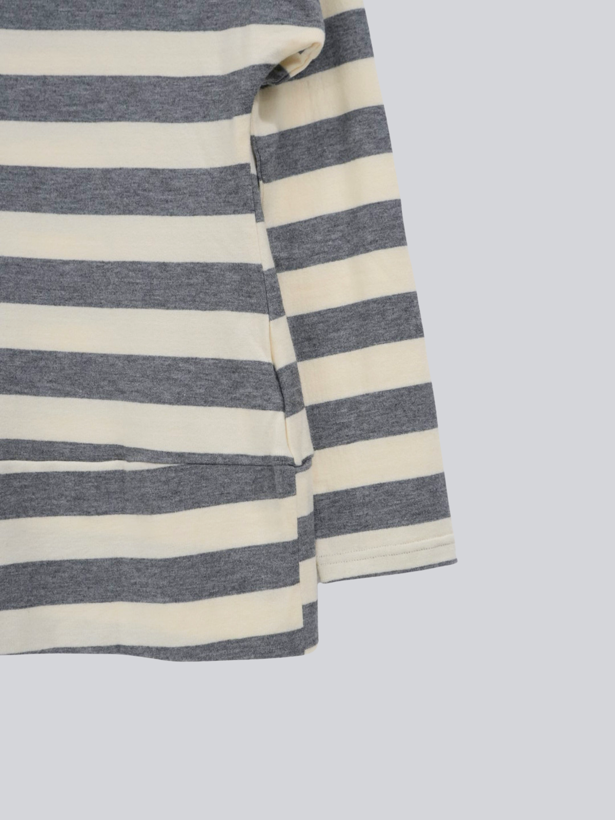 2way neck border knit