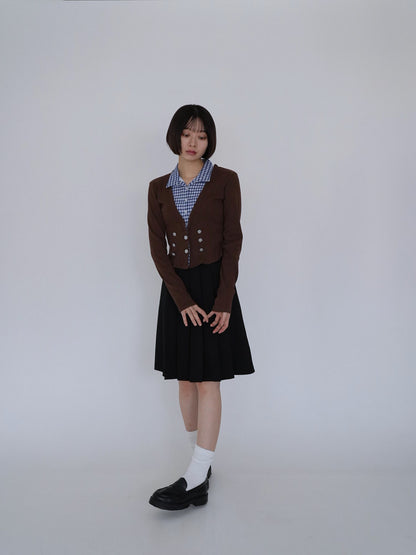 layered cropped jacket