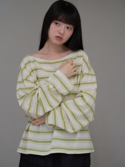 long sleeve border tee