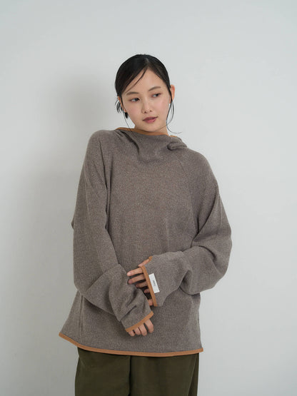 contrast trim ribbed foodie