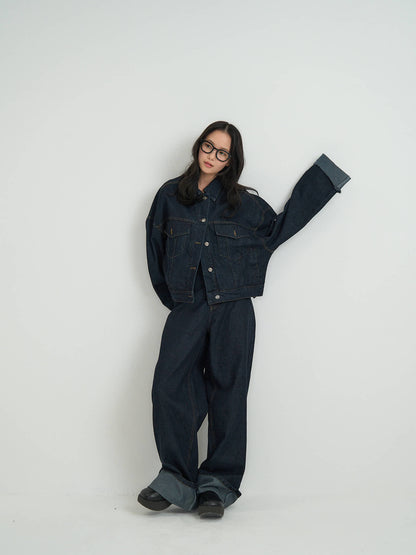 cropped denim jacket