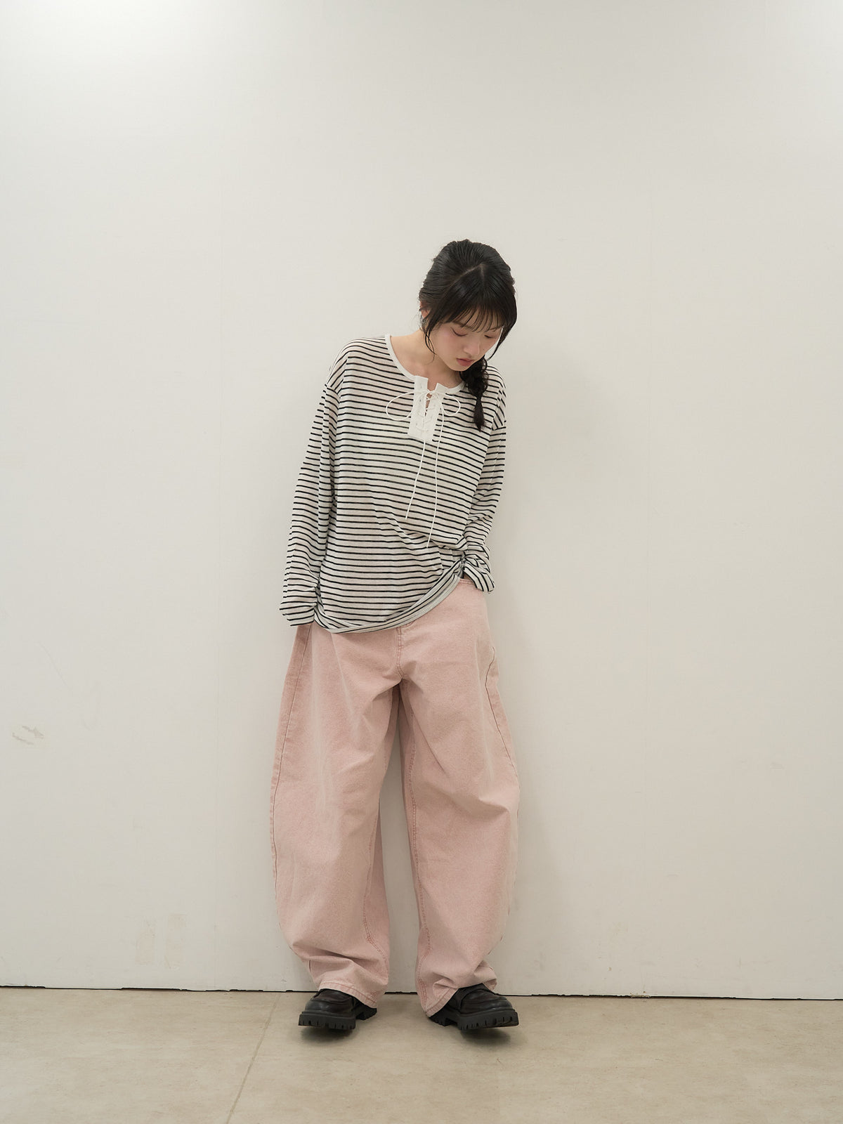 french border long sleeve knit