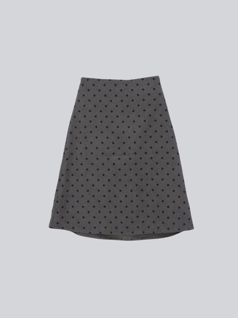 polka dot  midi skirt