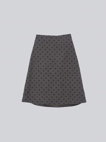 polka dot  midi skirt