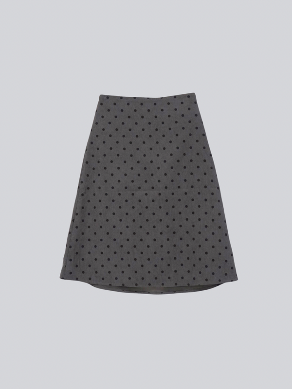 polka dot  midi skirt