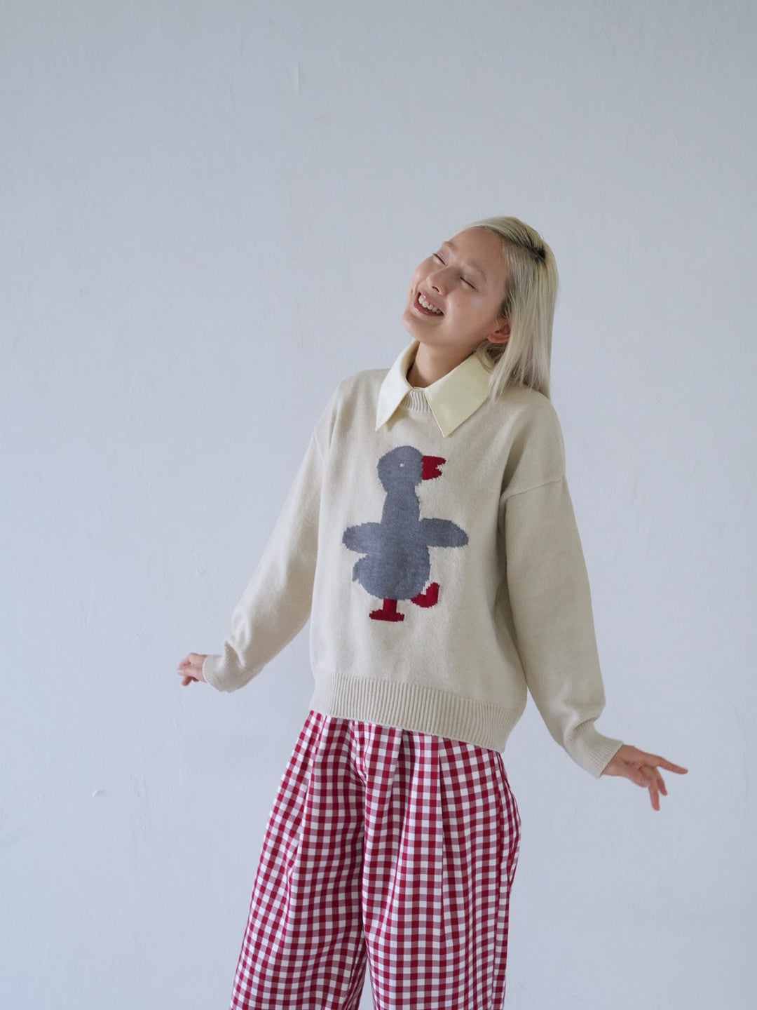 【 10月上旬発送予定 】duck knit sweater