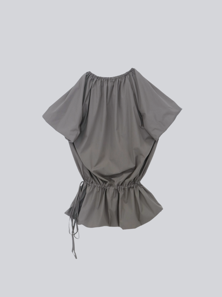 drawstring mini dress
