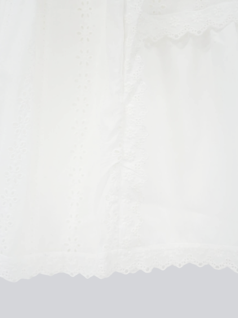 lace tiered long skirt