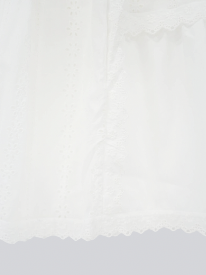 lace tiered long skirt