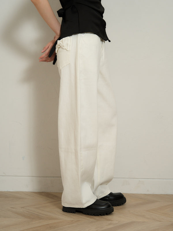 ribbon pocket pants