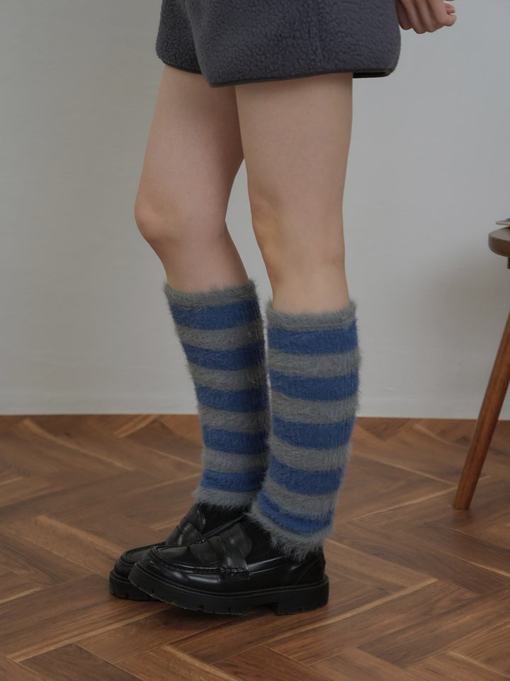 border knit leg warmer