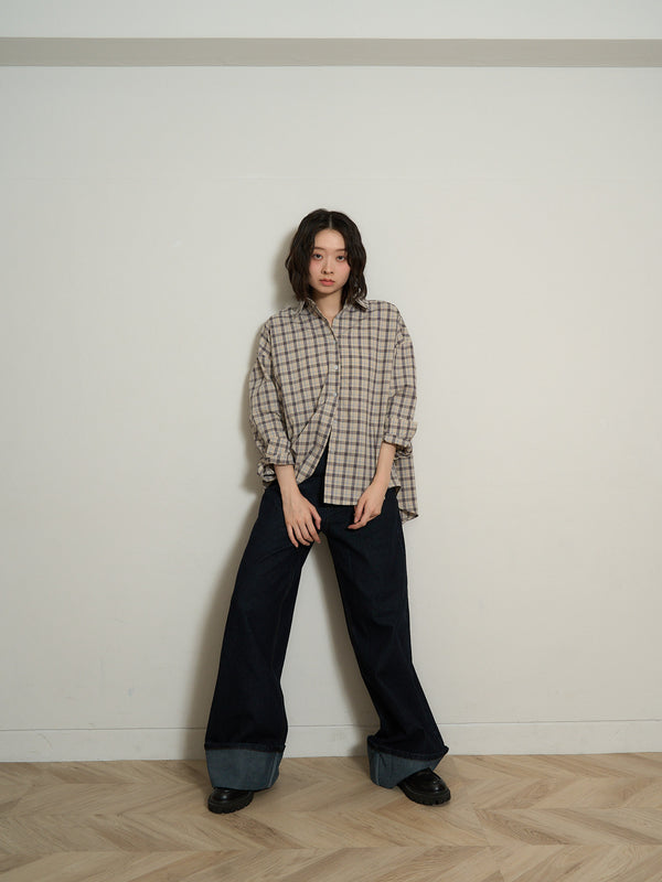 check shirt set