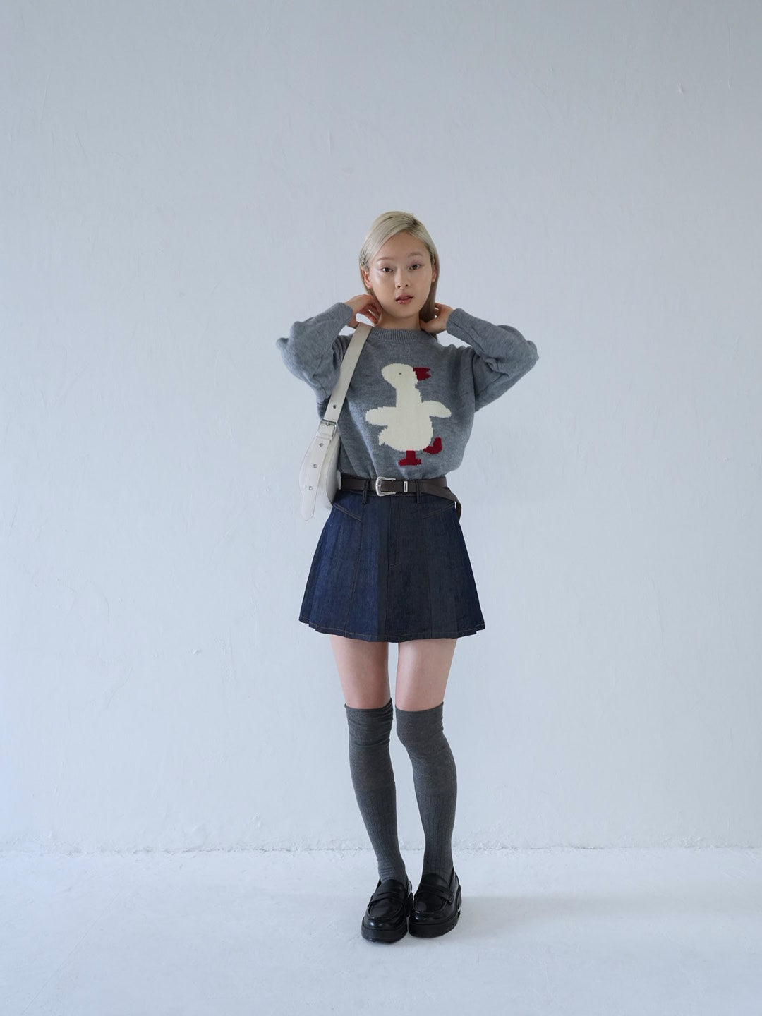 【 10月上旬発送予定 】duck knit sweater