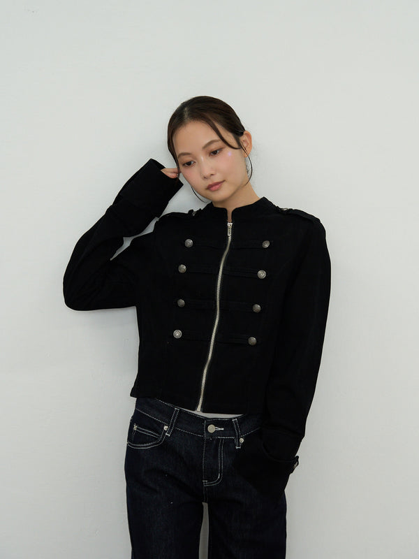 napoleon button short jacket