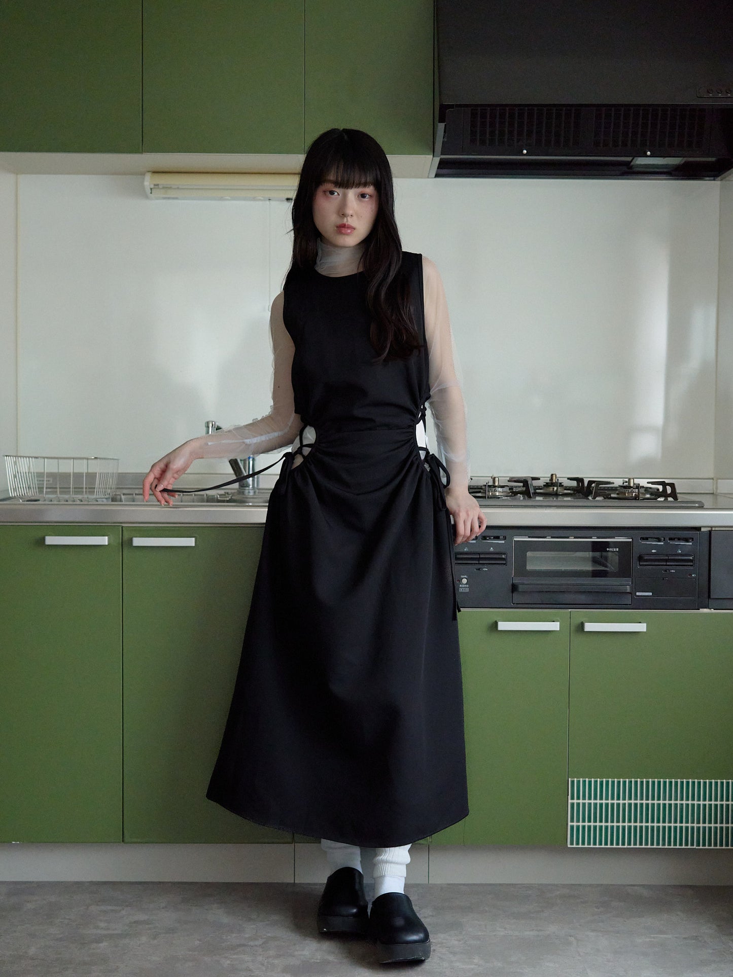 waist side hole one piece