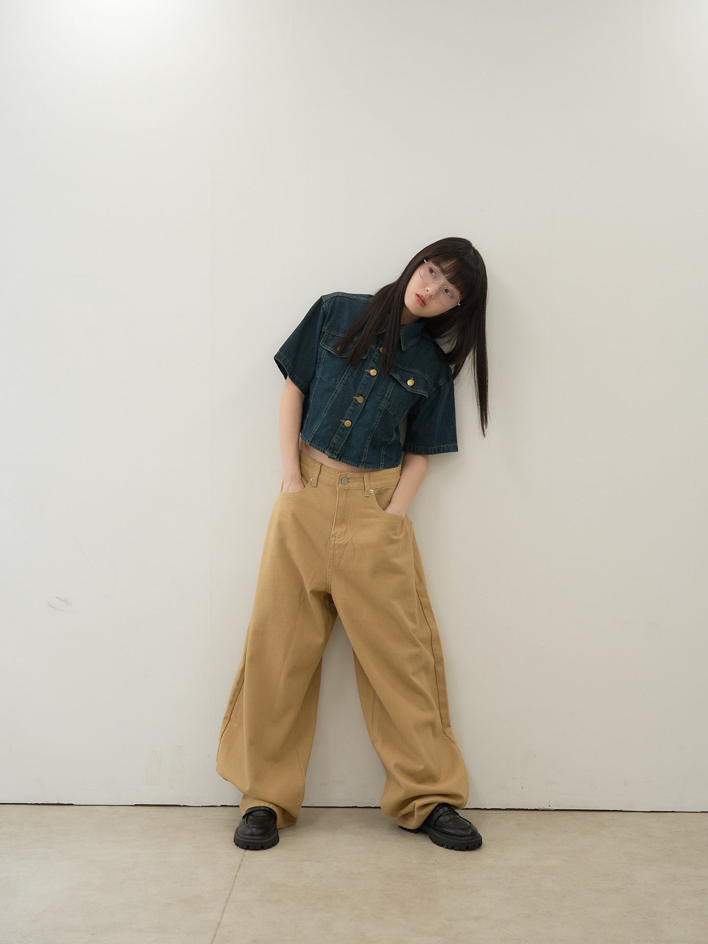 wide color pants