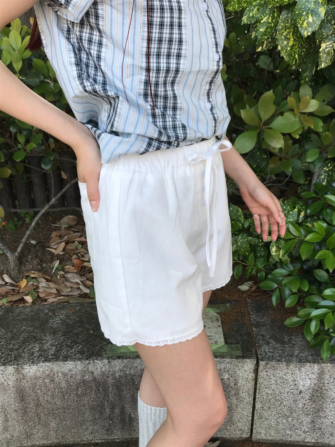 レース ショートパンツ カジュアルガーリー レディース Uenui