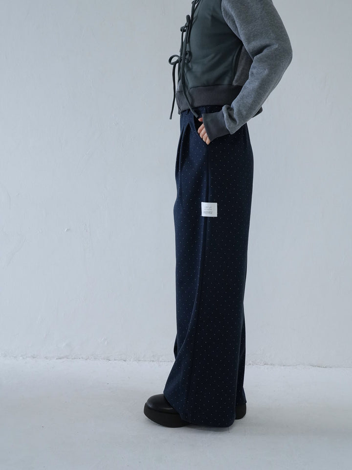 【 10月上旬発送予定 】dot pattern wide slacks