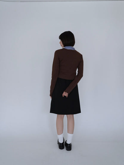 layered cropped jacket