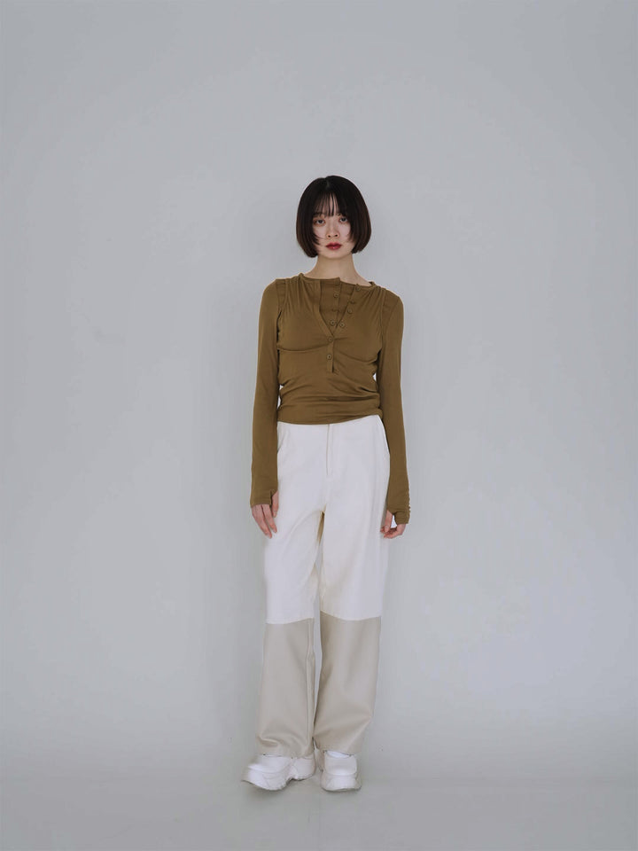 cutout layered tee