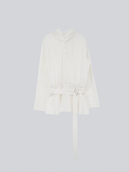 rib knit hoodie