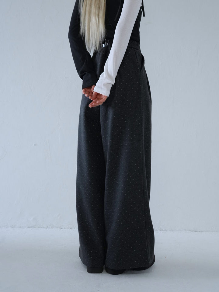 【 10月上旬発送予定 】dot pattern wide slacks