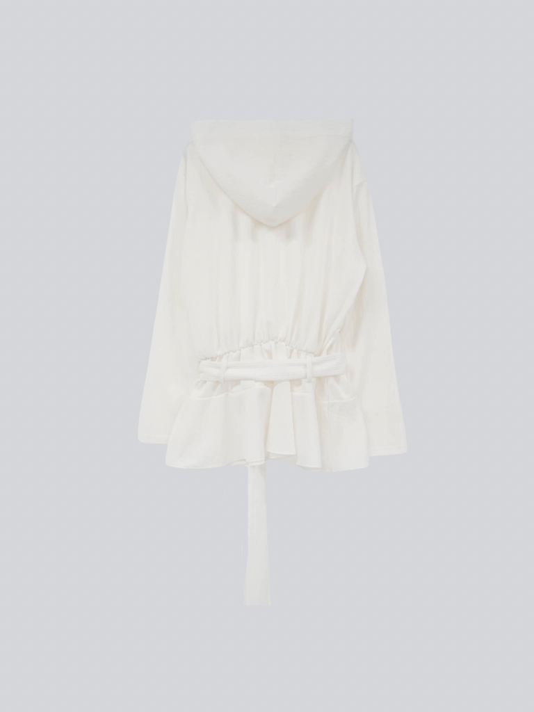 rib knit hoodie