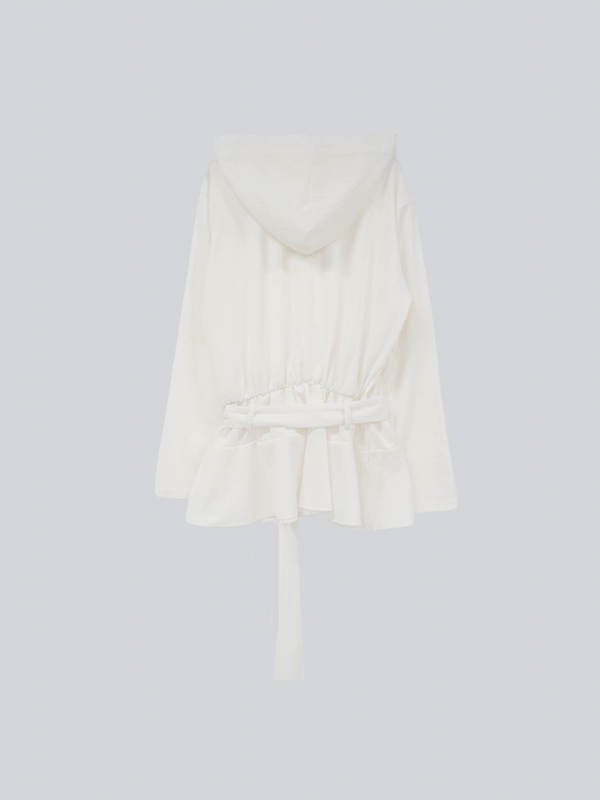 rib knit hoodie