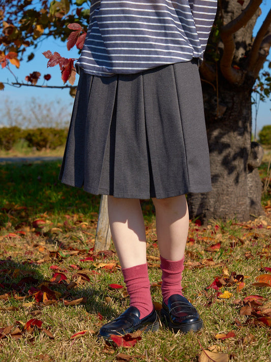classic midi pleated skirt